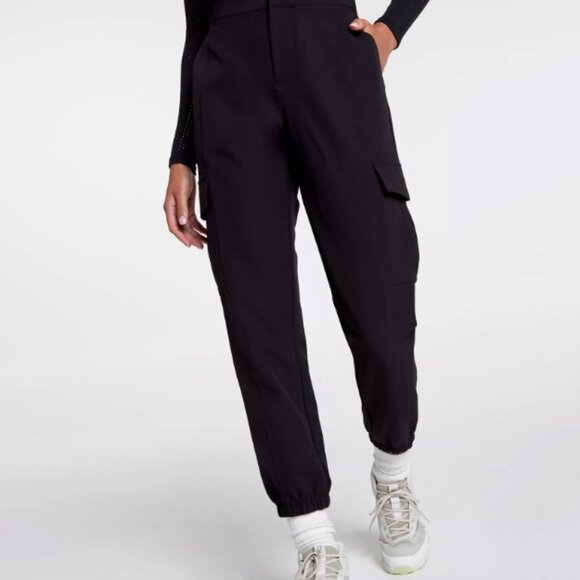 CALIA by Carrie Underwood Pants - CALIA Women's Effortless Crepe Cargo Jogger XS Black STY WAX34204 NWT